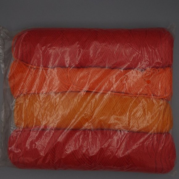 Bucilla Crochet Sweater Vest, Poncho Kit in Bright Oranges, One Size Fits All, D - Picture 8 of 10